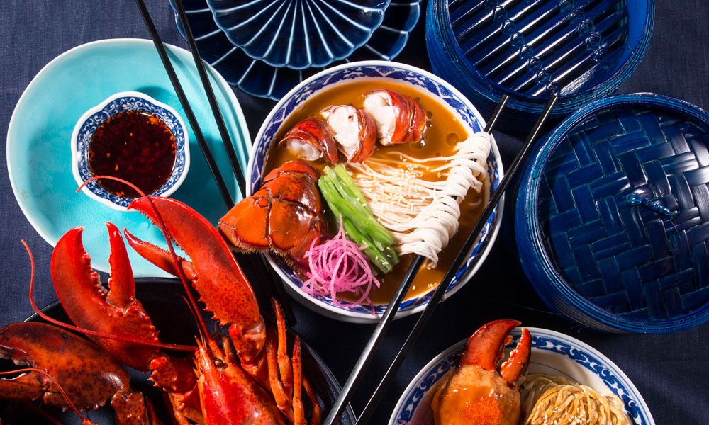Lobster Tail Soup Noodles